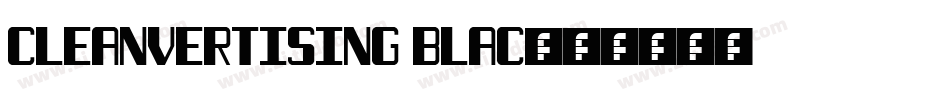 Cleanvertising Blac字体转换